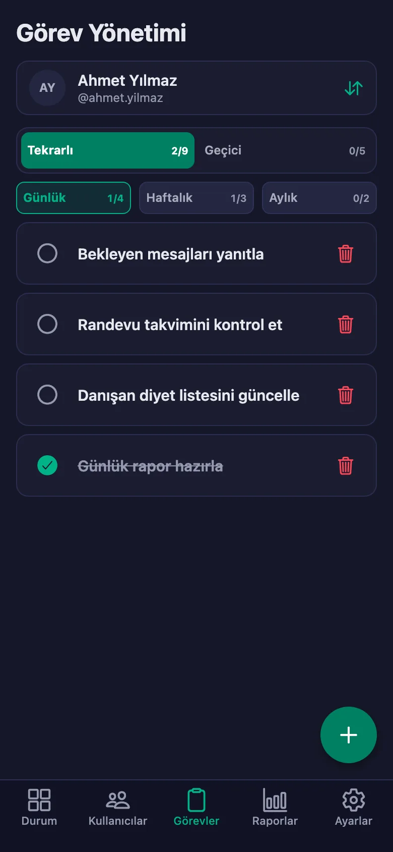 Bu görüntüler uygulamanın kendisinden alınmıştır.