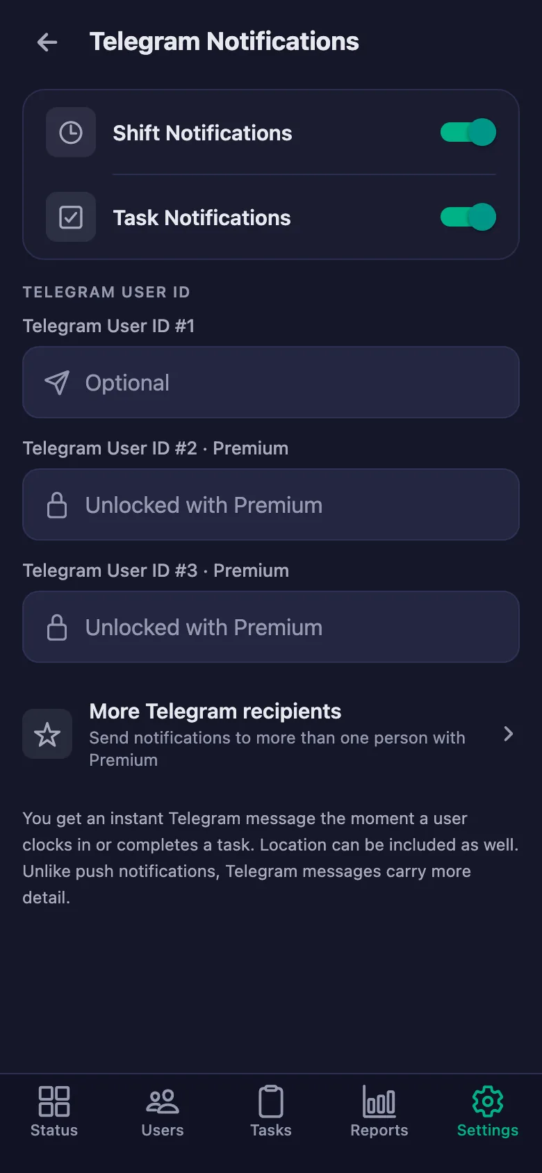 Telegram Notifications