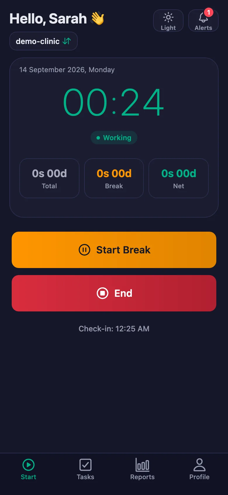 Real-Time Time Tracking