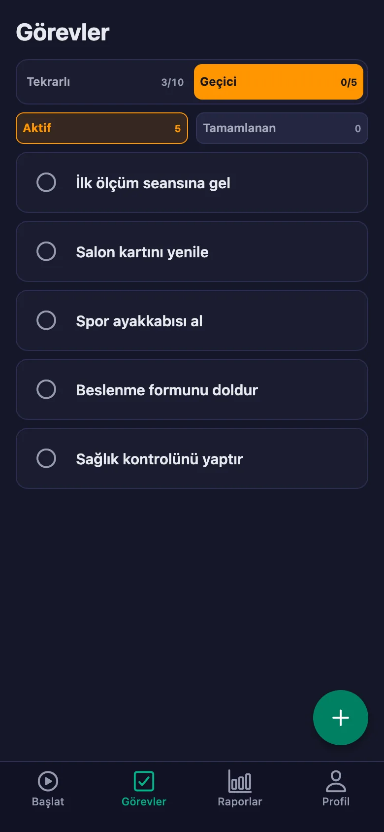 Günlük maddeler her gün yeniden açılıyor.
