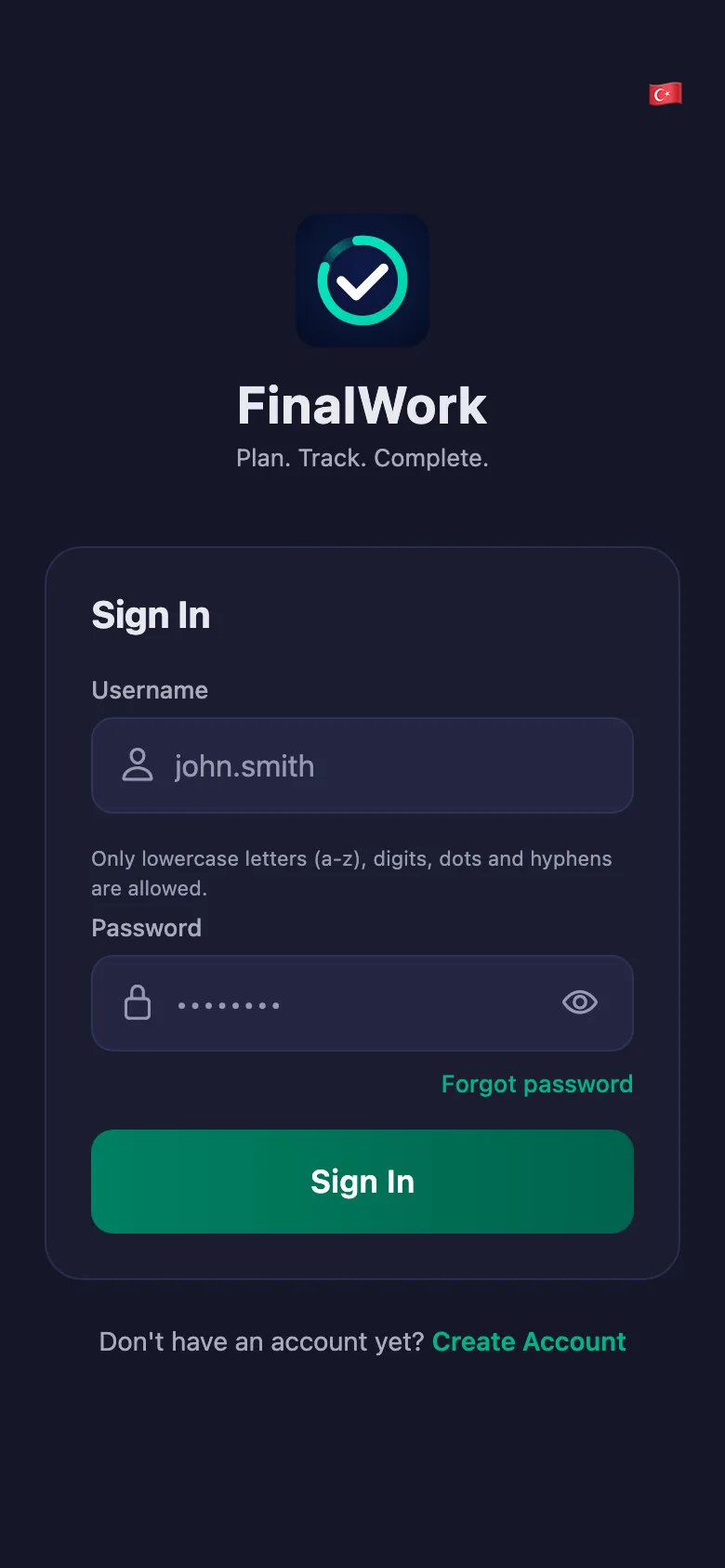 The username and password the practice owner gave you is all you need.