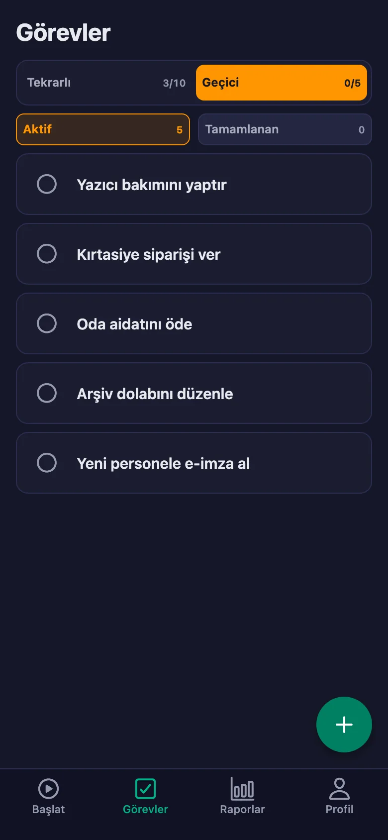 Günlük işler her gün yeniden açılıyor.