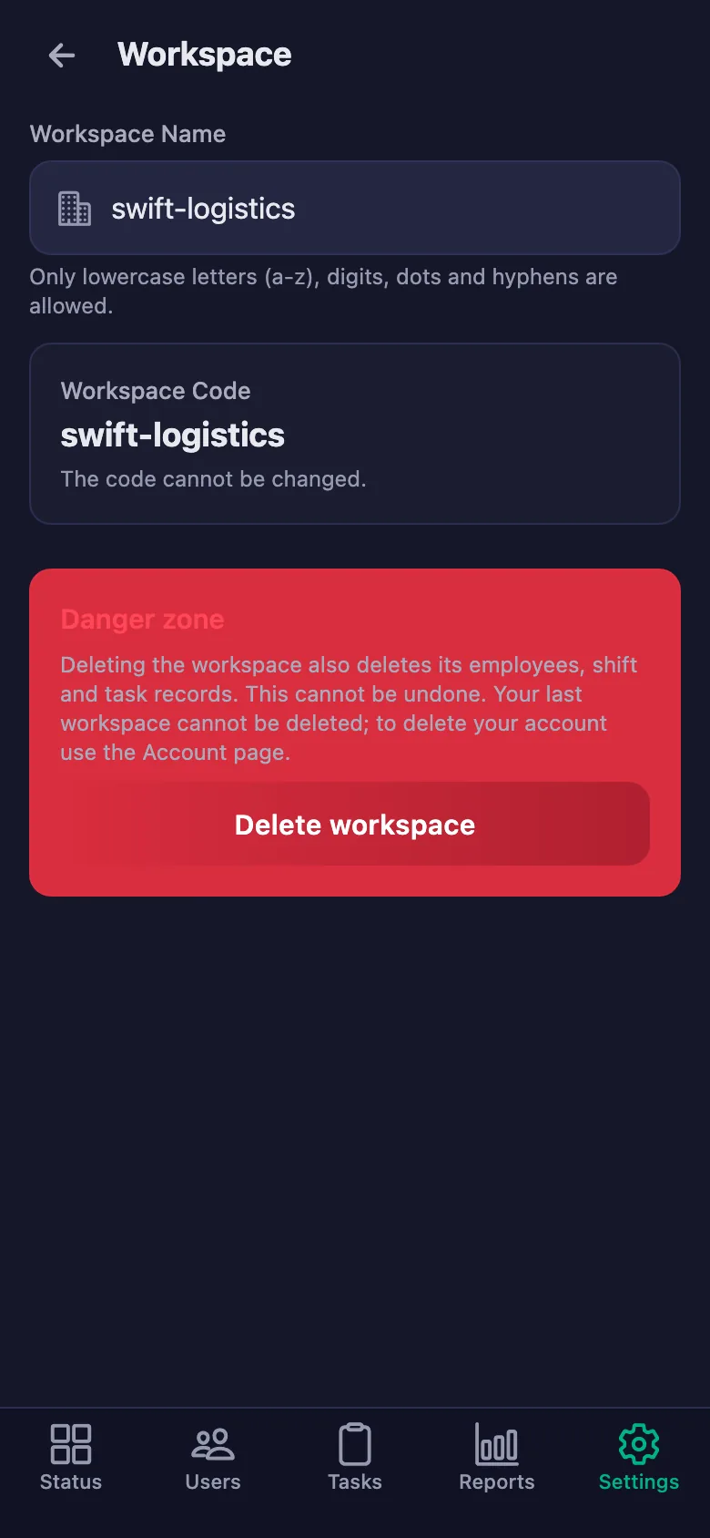 You download the report as a PDF; notifications can also go to Telegram if you want.