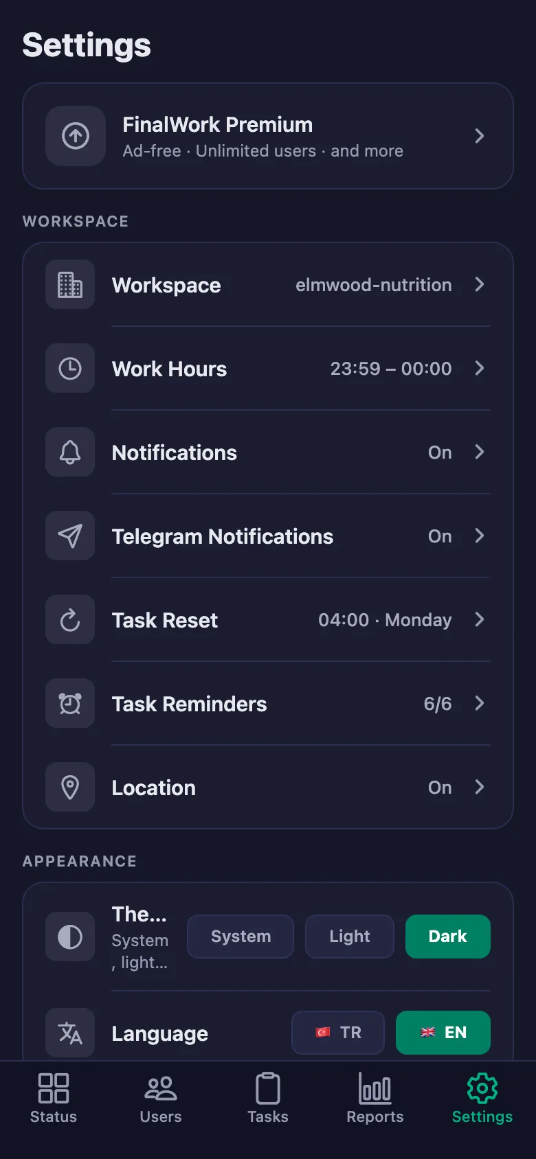 You pick the hour daily items reset, and the days for weekly and monthly ones.