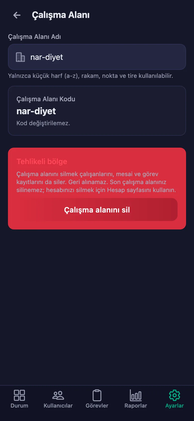 Raporu PDF olarak indirip danışanla paylaşıyorsunuz; isterseniz bildirimler Telegram'a da düşüyor.