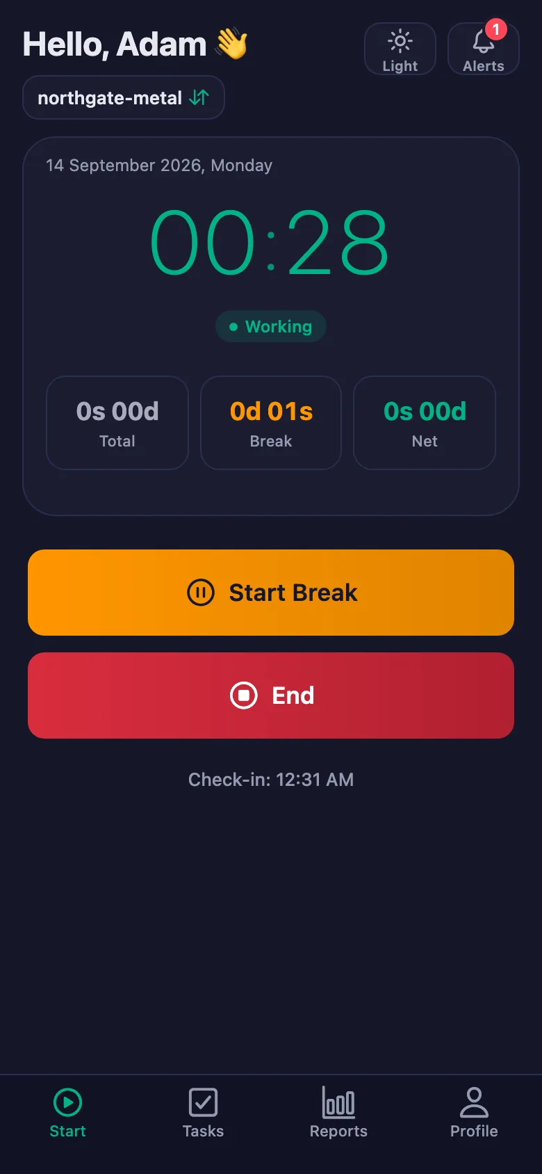 If you have tasks waiting, a notification lands on your phone.