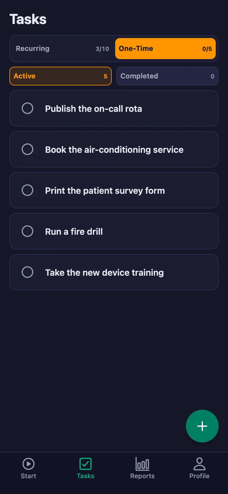 Daily checks open up again every day.