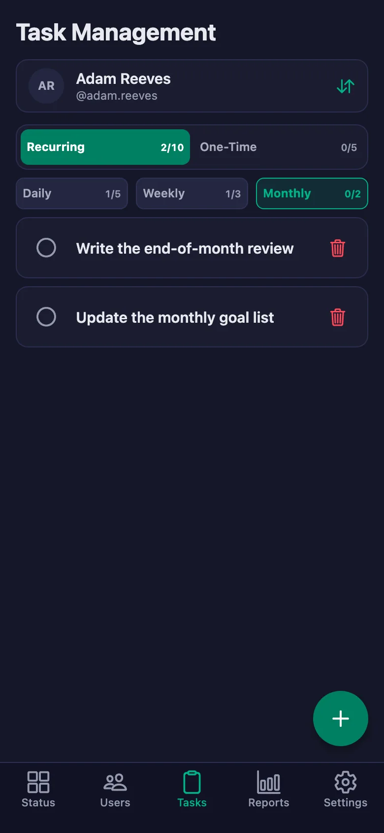 You add the steps you agreed one by one, and see your client's note in the same place.