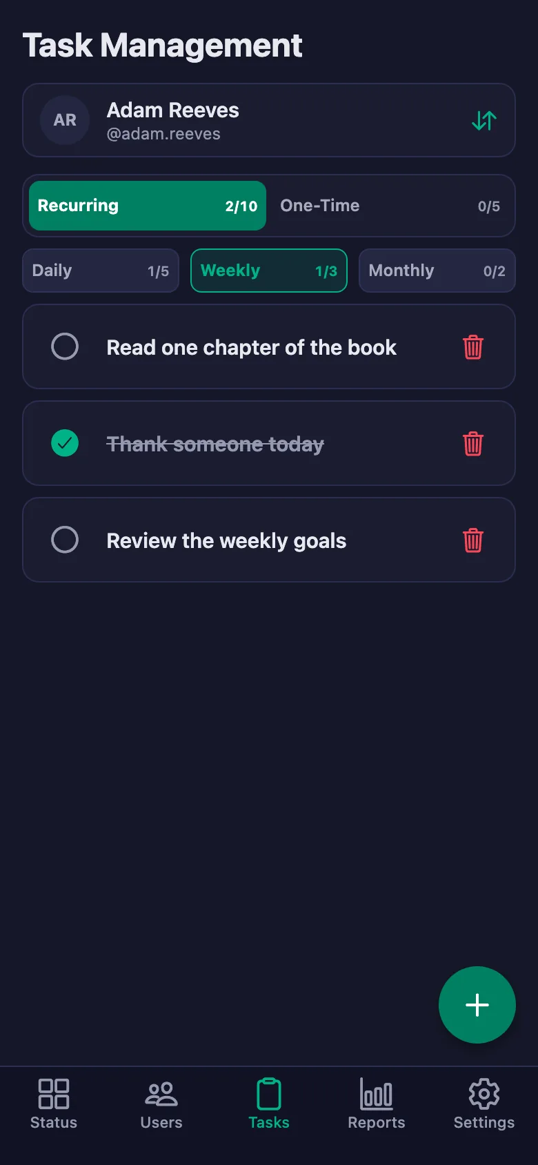 You add the steps you agreed one by one, and see your client's note in the same place.