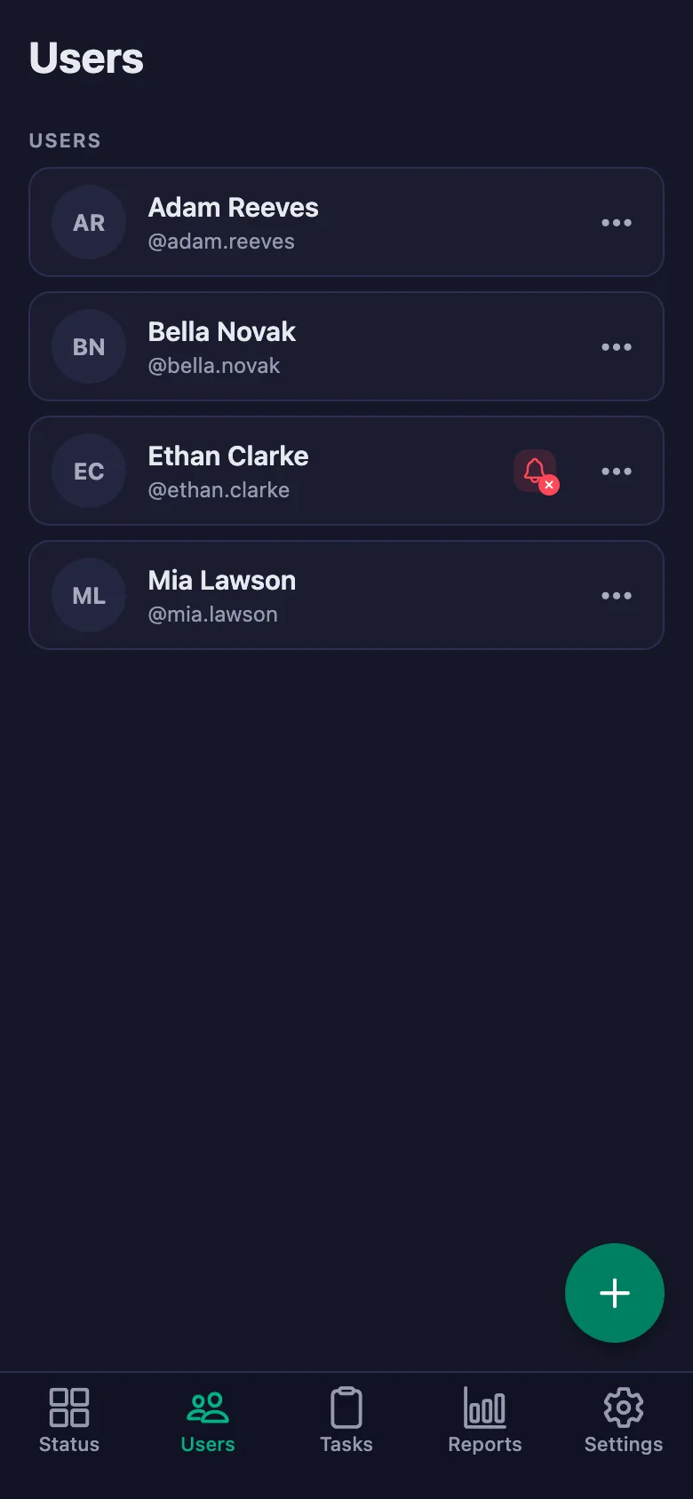 Reminders depend on notification permission; you can see who hasn't given it.