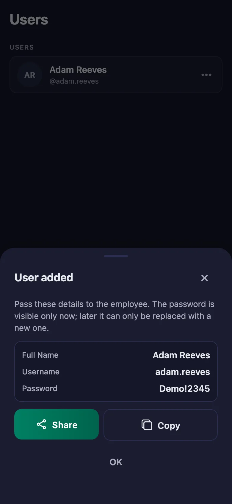 You give each client a username and password; they can sign in straight away.