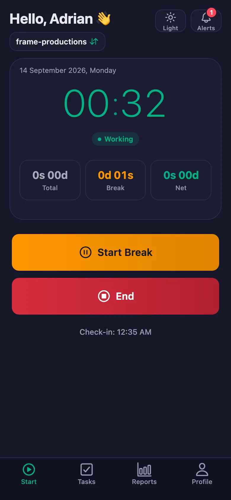 If you have a check waiting, a notification lands on your phone.