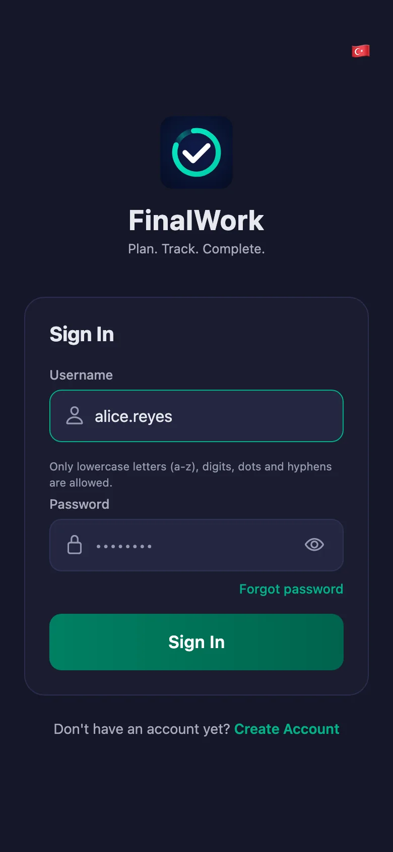 The username and password the owner gave you is all you need.