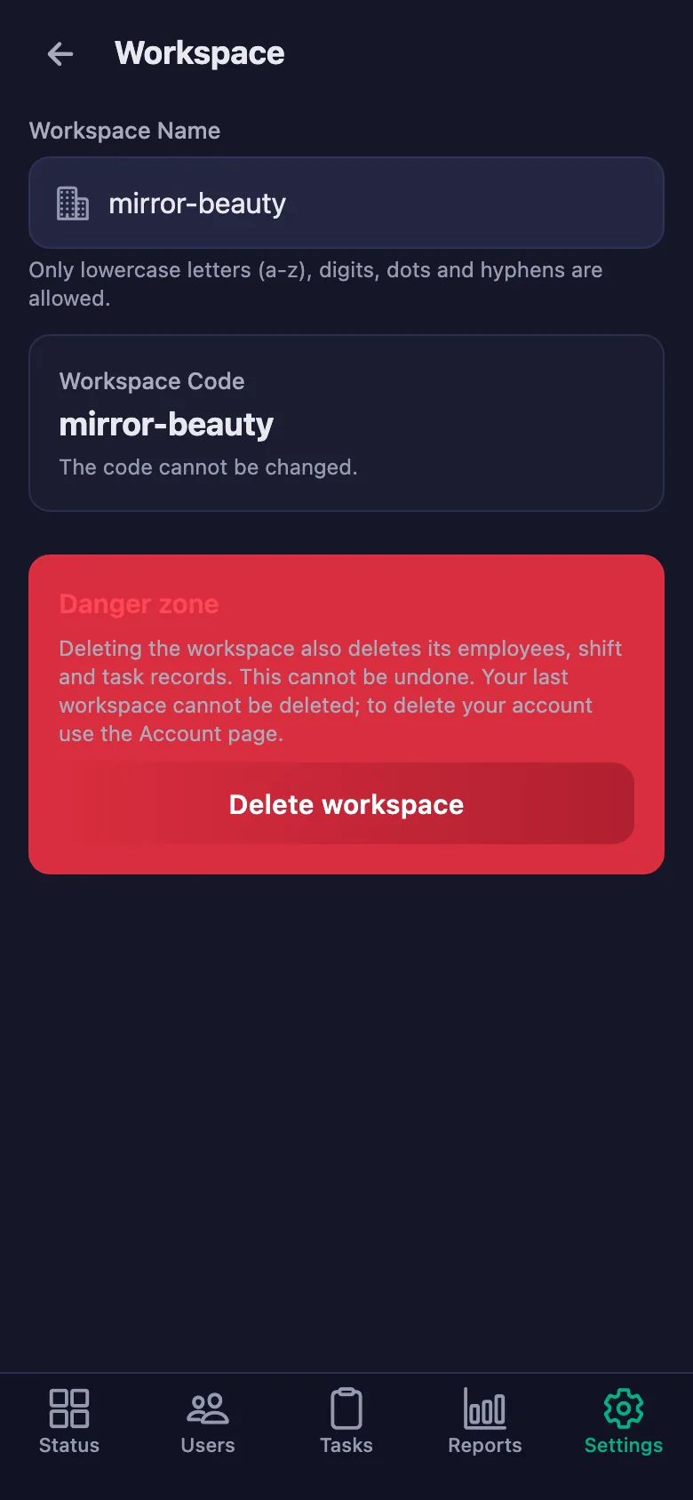 You download the report as a PDF; notifications can also go to Telegram if you want.