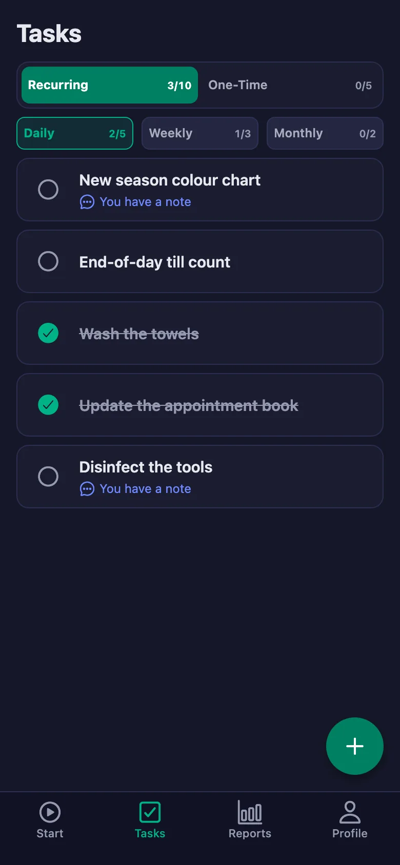 If you have a task waiting, a notification lands on your phone.