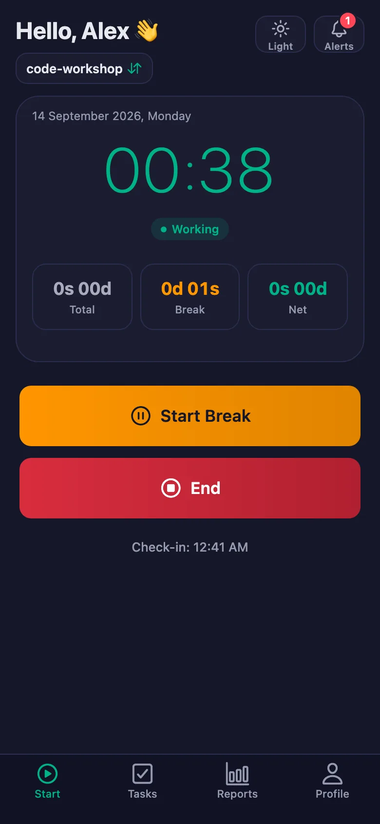 If you have a job waiting, a notification lands on your phone.